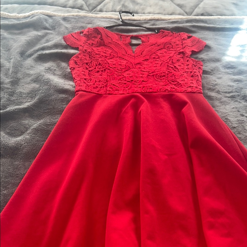 Rare Editions red dress- beautiful